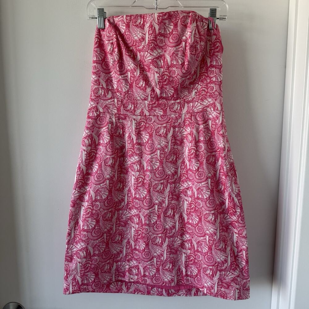 Vineyard Vines Women’s Shells All Over Print Strapless dress size 6